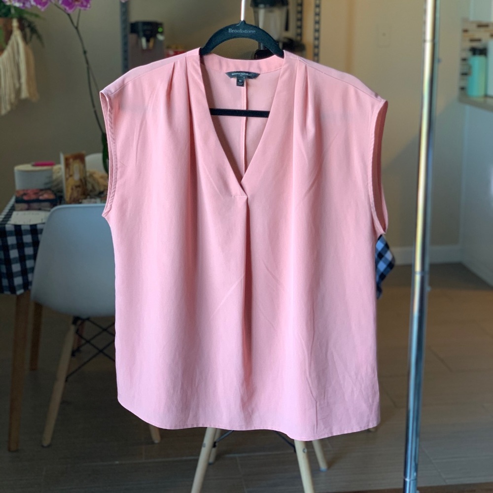Banana Republic Factory Blouse Pink Medium